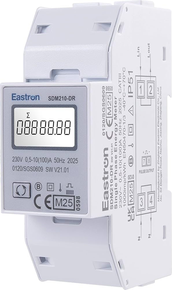 SDM210DR Bi-directionele energiemeter 100A MID - Sdm210 dr - SDM210 DR-Bi