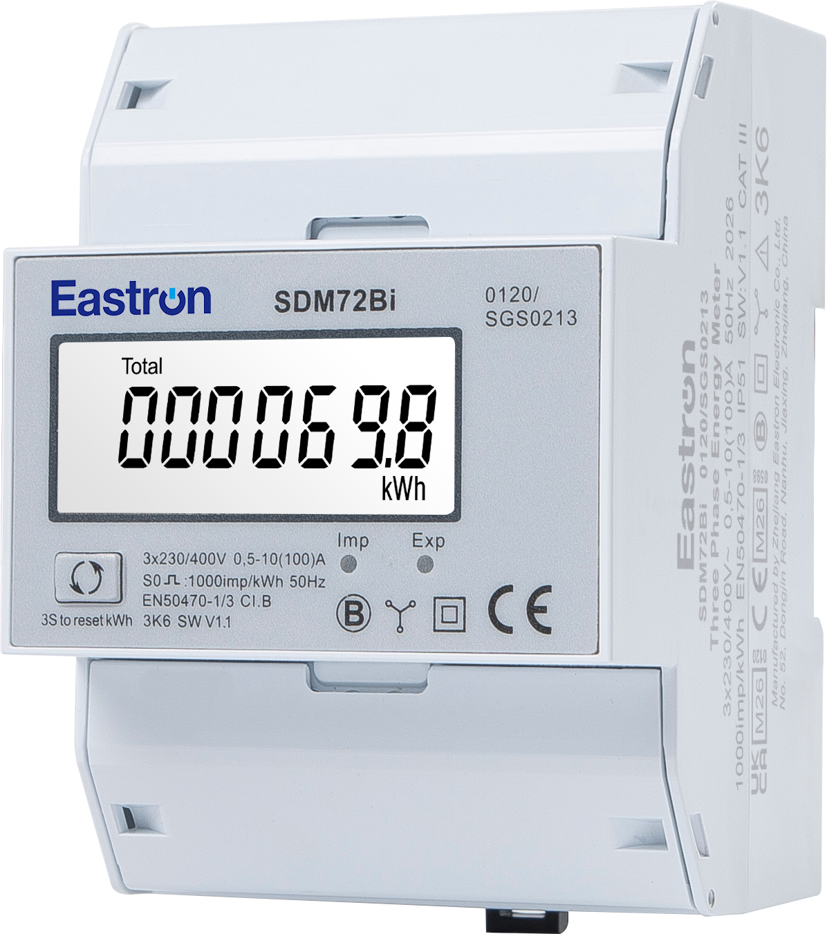 SDM72Bi 3 fase kWh meter 100A IMP/EXP MID gekeurd - Sdm72bi 5 - SDM72BiMID