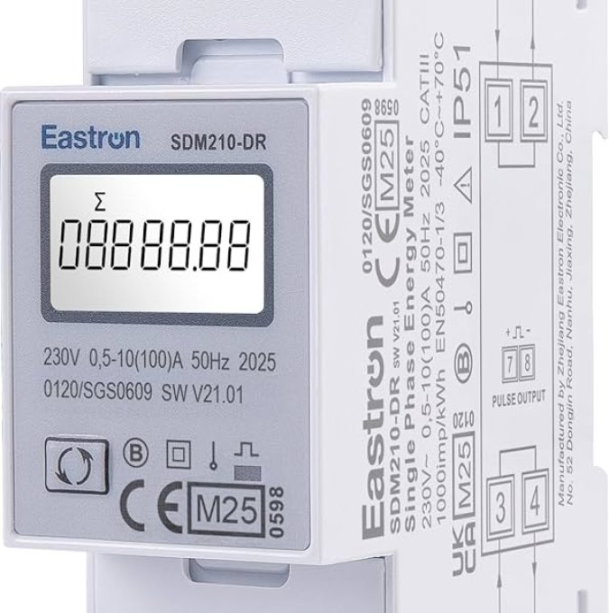 SDM210DR Bi-directionele energiemeter 100A MID - Sdm210 dr - SDM210 DR-Bi