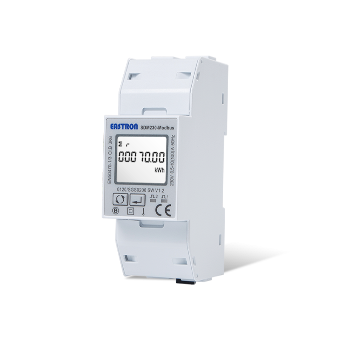 SDM230 Modbus MID 1 fase energiemeter 100A MID - Sdm230m5 - SDM230 Modbus
