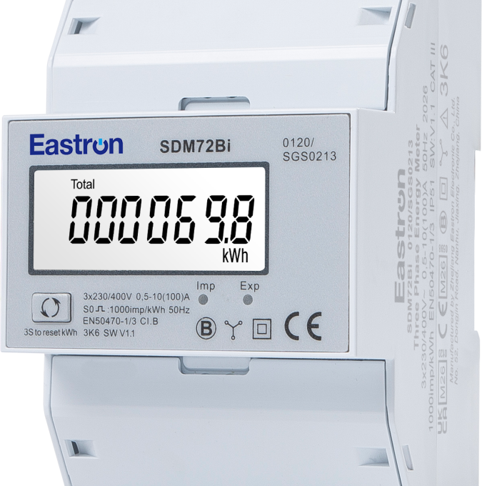 SDM72Bi 3 fase kWh meter 100A IMP/EXP MID gekeurd - Sdm72bi 5 - SDM72BiMID